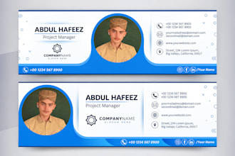 design a professional business card and email signature