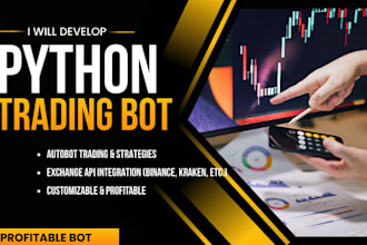 develop a python automated trading bot with exchange api integration