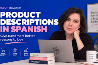 write persuasive product descriptions in spanish