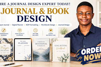 design christian prayer journals, workbooks, planners and KDP ebook
