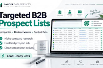 build a targeted b2b company and prospect research list