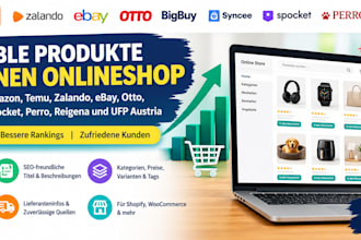 upload trending amazon temu zalando ebay ufp otto perro reigena product listing