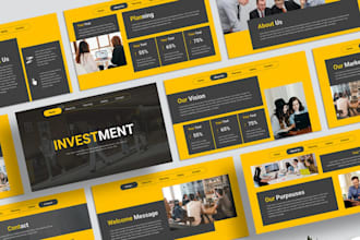 redesign company presentation slide edit business powerpoint or canva pitch deck