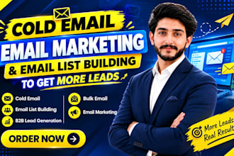 do cold email and email list building for b2b leads