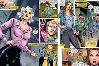 create comic book page comic character illustration cartoon comic a comic artist