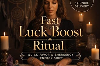 do fast boost ritual, quick favor and emergency energy shift