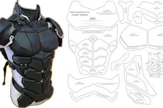 do eva foam pepakura templates for cosplay helmet armor prop and sewing pattern