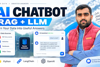 build ai chatbot using rag, llm, langchain and python