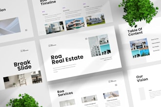 design commercial real estate presentation real estate property offering canva