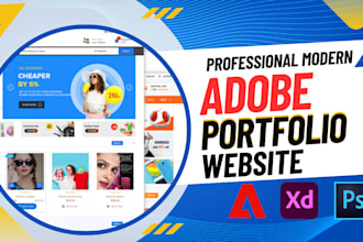 design best portfolio website and landing page using adobe portfolio site