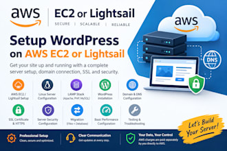 setup wordpress on AWS ec2 or lightsail with SSL