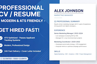 format, design and rewrite your professional cv resume
