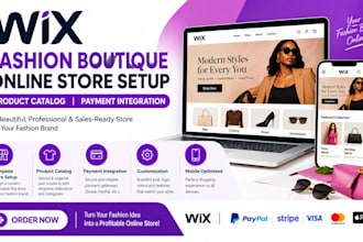 wix fashion boutique online store setup product catalog payment integration