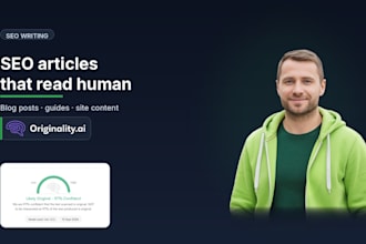 write originality ai safe SEO articles and blog posts