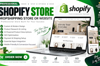 build a profitable ai shopify store, dropshipping store or website