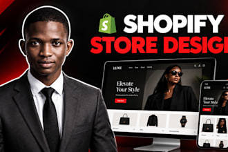 redesign your shopify homepage and product pages to look professional