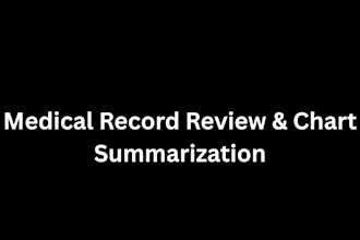 provide professional medical record review and chart summarisation