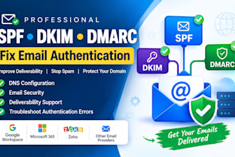 setup spf dkim dmarc and fix email authentication