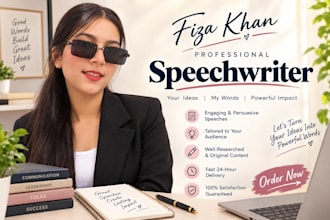 write professionally and persuasive speech