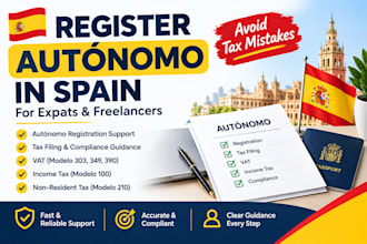 help with spanish autónomo registration and tax filing