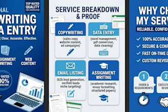 professional copywriting data entry and email listing services