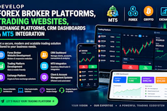 forex broker, trading website, exchange platform, CRM dashboard, mt5 integrate