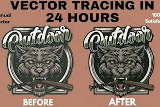 redraw logo, convert image to vector, vector tracing and vectorize image