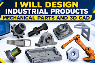 design cnc machined parts, brackets and mechanical component