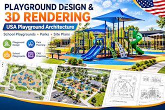design USA playground architecture site plans school playgrounds