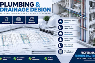 design plumbing and drainage plans sanitary sewer stormwater and water supply