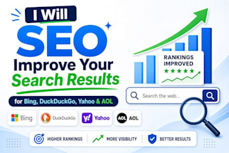 boost bing, yahoo and duckduckgo rankings with SEO SEM PPC