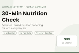 be your evidence based nutrition coach