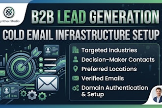 set up b2b lead generation and cold email infrastructure