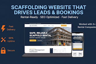 build a website for your scaffolding rental business