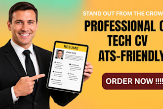 write an ats tech resume for IT jobs