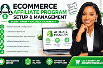 set up and manage your ecommerce affiliate program