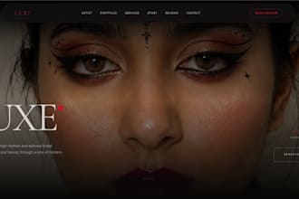 build a premium bridal or beauty salon website