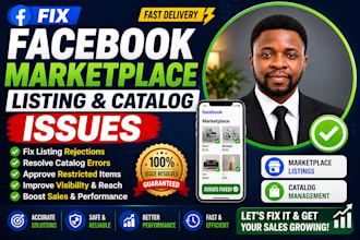 fix facebook marketplace listing and catalog issues