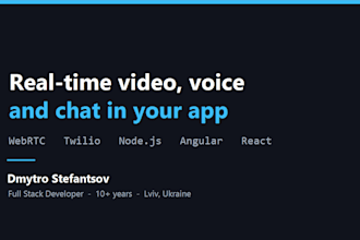 add real time video, voice and chat to your web app