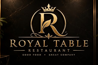 design a professional  fine dining, or premium food luxury restaurant logo