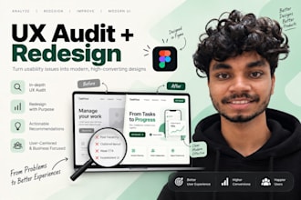 audit and redesign your website or app UI UX