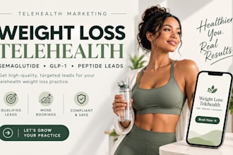 setup telehealth marketing for weight loss semaglutide glp1 peptide lead