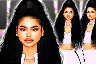 create unique custom sim, sim 4,  sim for sim 4, cc, custom clothing, cc mods