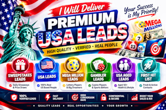 find profitable sweep leads and mega million lead, gambler leads, US UK leads