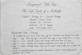 do neat and clean handwritten work and assignment