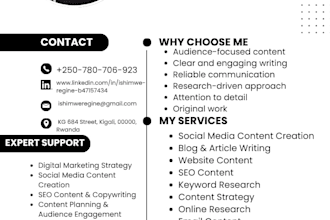 be your digital marketing and content specialist