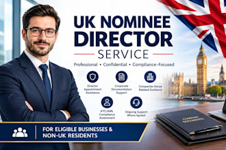 provide a professional UK nominee director service for your company