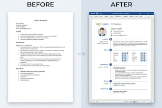 write and design a professional ats europass CV and resume