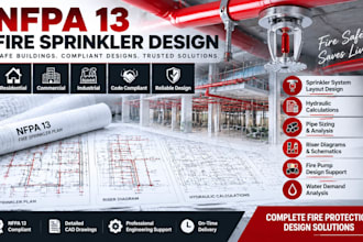 design nfpa 13 fire sprinkler plans hydraulic calculations and fire protection
