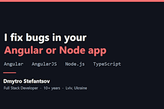 fix bugs in your angular, angularjs or node js application